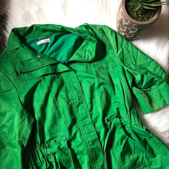 Anthropology Green jacket /Blouse - Picture 2 of 4